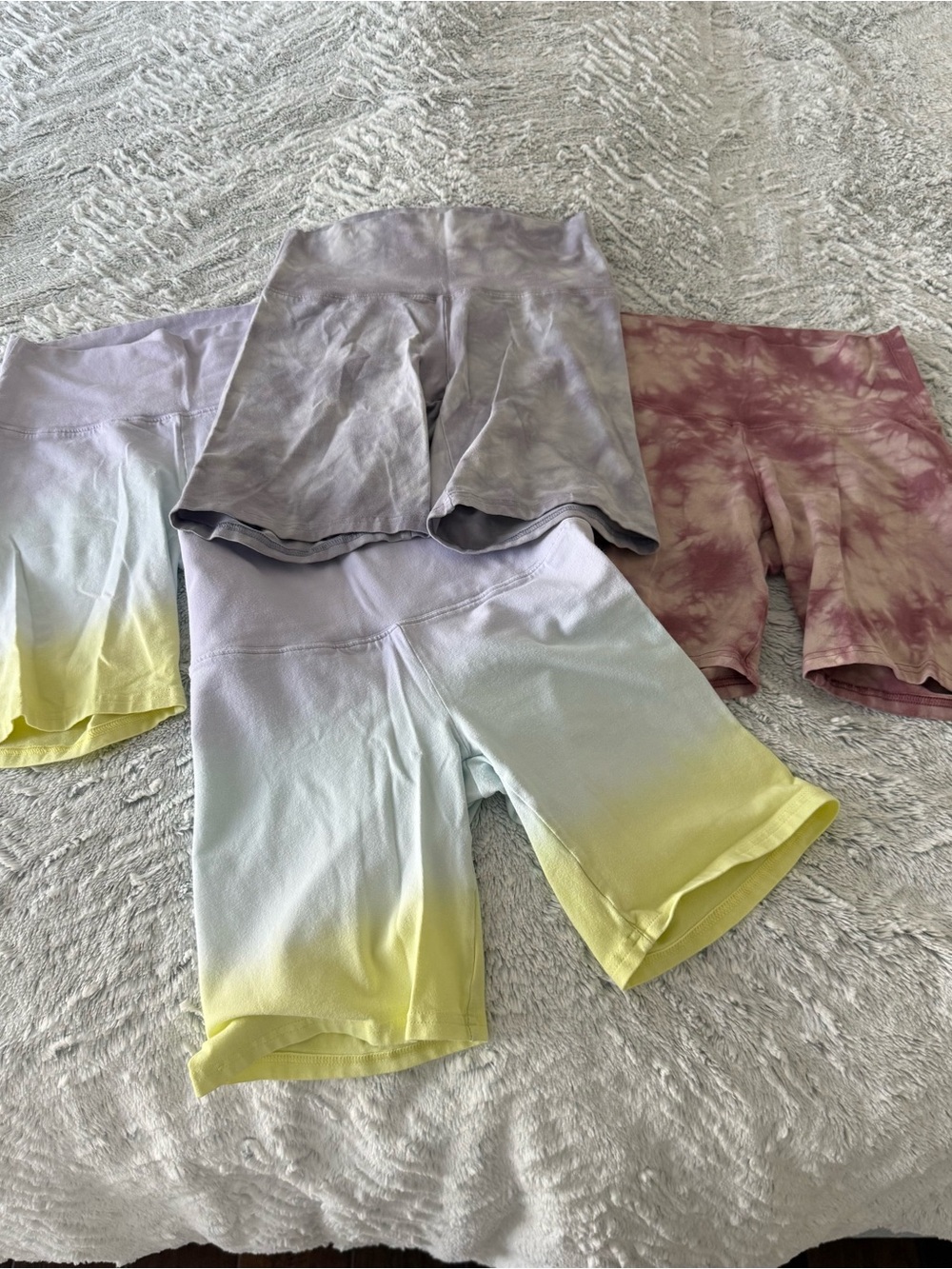 Aritzia Bundle of 4 Tie-Dye & Ombre Biker Shorts